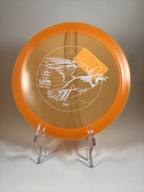 Vist Large View of Product Image Which is Used STOKELY MESO LARK Disc Golf Driver Orange 177g