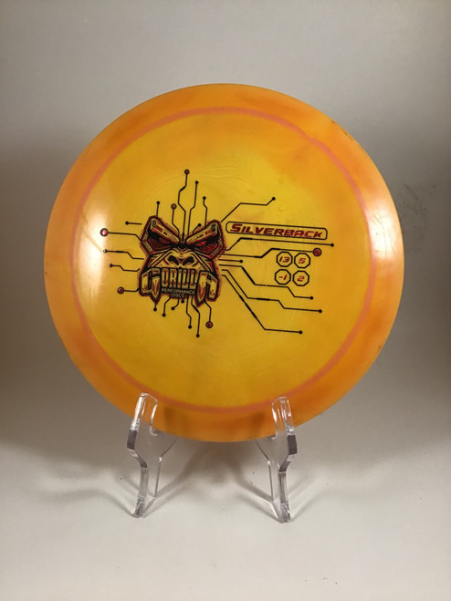 Vist Large View of Product Image Which is Used Lone Star Disc ALPHA SILVERBACK Disc Golf Driver Orange 174g