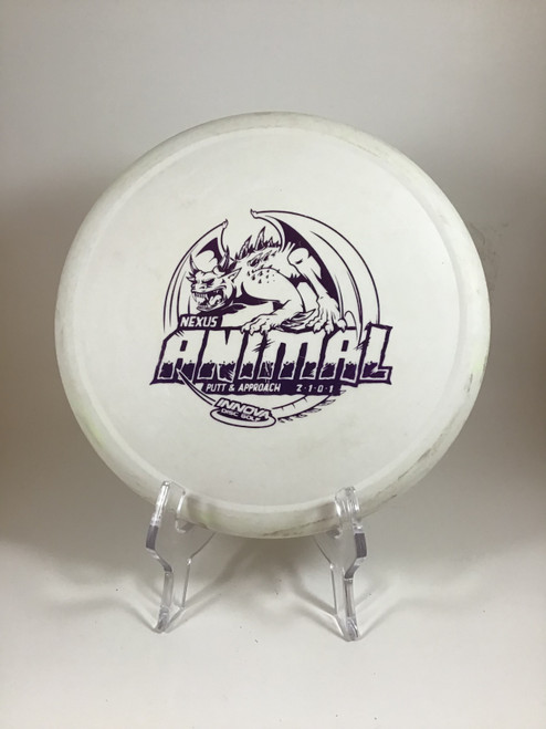 Vist Large View of Product Image Which is Used Innova NEXUS ANIMAL Disc Golf Putter White 173g