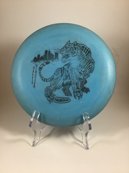 Vist Large View of Product Image Which is Used Innova KC PRO AVIAR Disc Golf Putter Royal Blue 171g