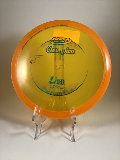 Vist Large View of Product Image Which is Used Innova CHAMPION LION Disc Golf Mid Range Orange 176g