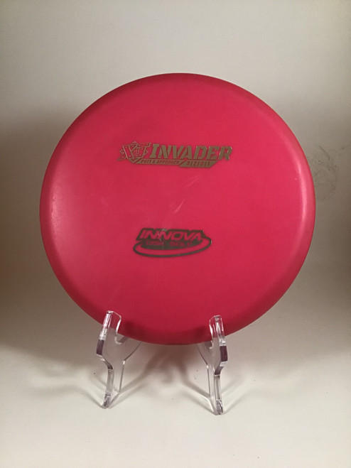 Vist Large View of Product Image Which is Used Innova XT INVADER Disc Golf Putter Pink 170g