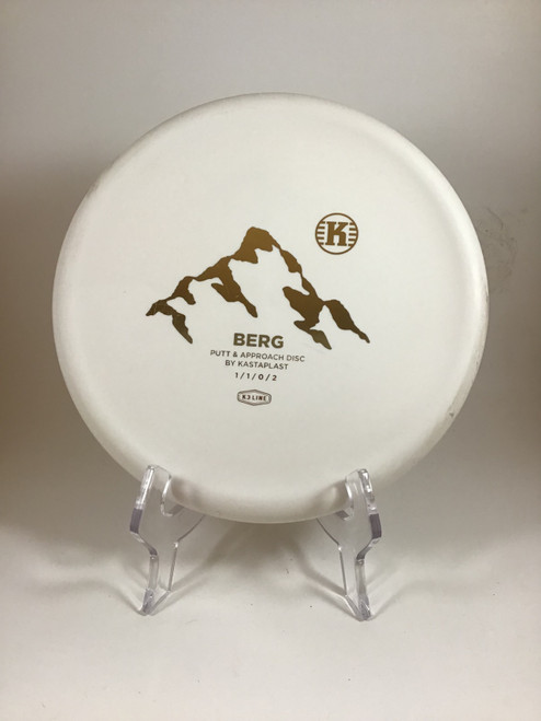 Vist Large View of Product Image Which is Used Kastaplast K3 BERG Disc Golf Putter White 172g