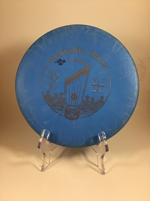 Vist Large View of Product Image Which is Used Westside BT HARD HARP Disc Golf Mid Range Royal Blue 174g