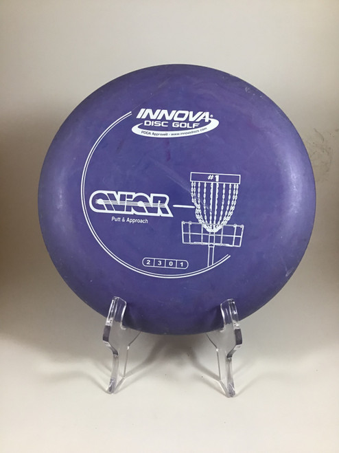 Vist Large View of Product Image Which is Used Innova DX AVIAR Disc Golf Putter Royal Blue 172g