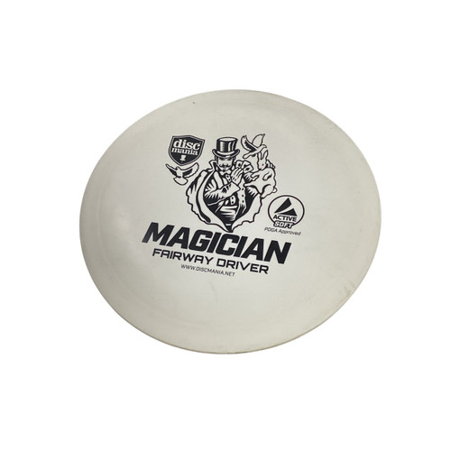 Vist Large View of Product Image Which is Used Discmania MAGICIAN Disc Golf Driver White