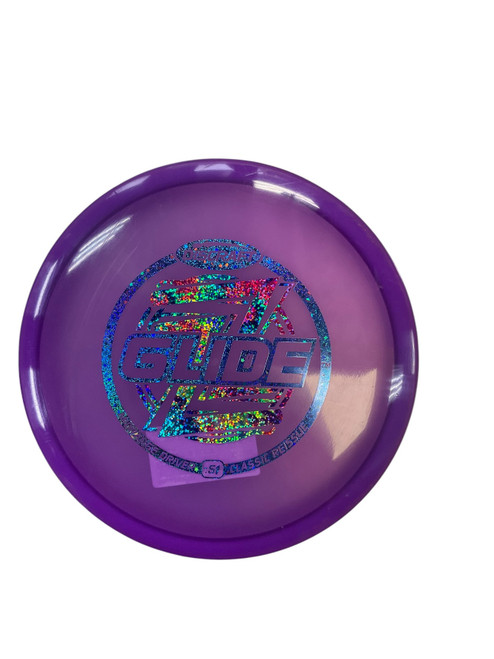 Vist Large View of Product Image Which is Used Discraft Z GLIDE Disc Golf Mid Range Purple 170g