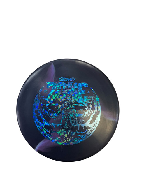 Vist Large View of Product Image Which is Used Discraft ESP SWIRL 2023 LEDGESTONE ZONE Disc Golf Putter Black 174g