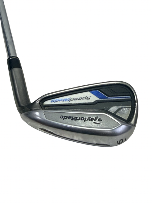 Vist Large View of Product Image Which is Used Taylormade SPEEDBLADE Mens Individual Iron RH 6 Iron 38" w/ 85g R-Flex Shaft