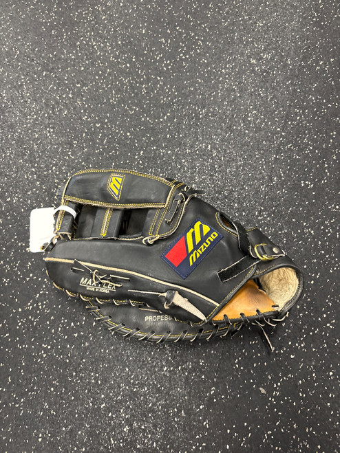 Vist Large View of Product Image Which is Used Mizuno MZ SUPREME BB/SB First Base LH Throw Black 13"
