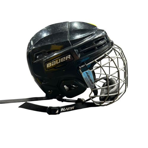 Vist Large View of Product Image Which is Used Bauer IMS 5.0 Helmet Cage Combo Black SM