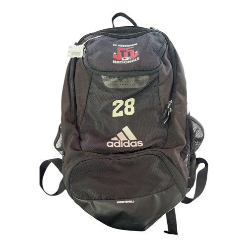 Vist Large View of Product Image Which is Used Adidas Soccer Player Sackpack Black