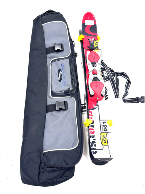 Vist Large View of Product Image Which is Used Salomon MINI VERSE L90 Mens DH Ski/Binding Red 135 cm