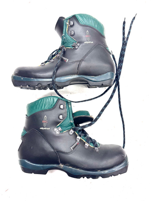 Vist Large View of Product Image Which is Used Alpina BACK COUNRTY Mens NNN XC Ski Boots Black M 12.5-13