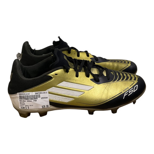 Vist Large View of Product Image Which is Used Adidas Soccer Cleats Vegas Gold Senior 8
