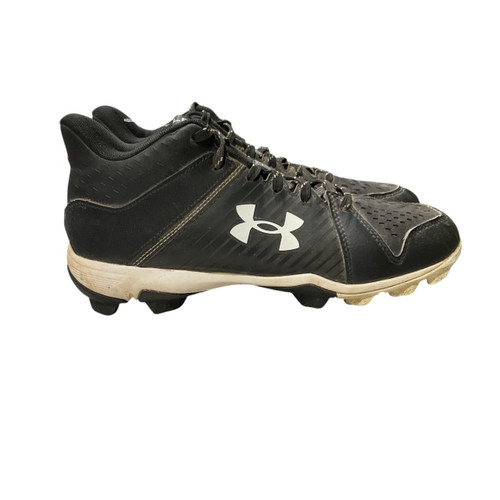 Vist Large View of Product Image Which is Used Under Armour LEADOFF BB/SB Cleats Black Senior 7