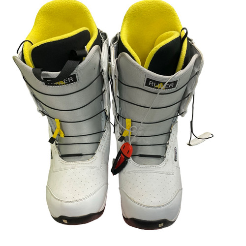 Vist Large View of Product Image Which is Used Burton RULER Mens Snowboard Boots White Senior 11.5