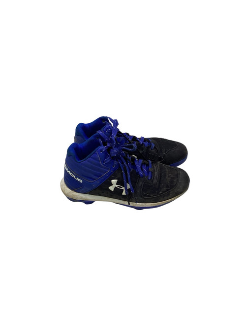 Vist Large View of Product Image Which is Used Under Armour BLK/RYL BB CLEATS BB/SB Cleats Royal Blue Junior 05.5