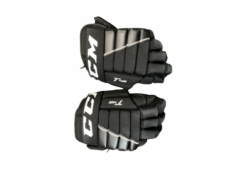 Vist Large View of Product Image Which is Used CCM T4R Youth Gloves Black 9"
