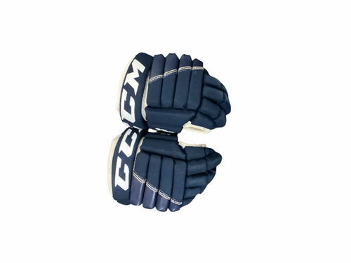 Vist Large View of Product Image Which is Used CCM T4R Youth Gloves Navy Blue 8"