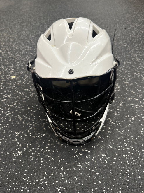 Vist Large View of Product Image Which is Used Cascade CS Lacrosse Helmet White One Size