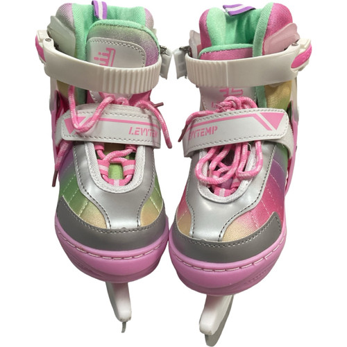 Vist Large View of Product Image Which is Used LEVYTEMP ADJ ICE SKATES Girls Softboot Skate Pink Adjustable