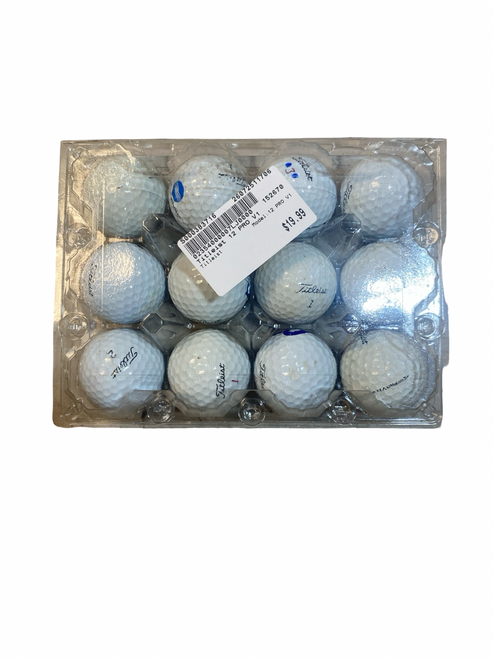 Vist Large View of Product Image Which is Used Titleist 12 PRO V1 12 Pack - Golf Balls