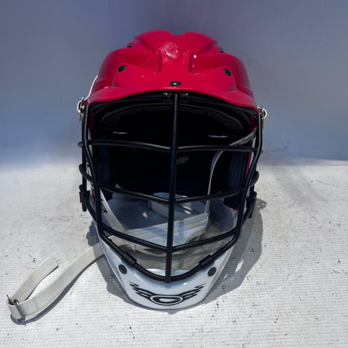 Vist Large View of Product Image Which is Used Cascade CPV-R Lacrosse Helmet Red One Size