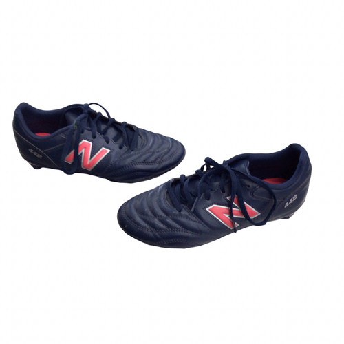 Vist Large View of Product Image Which is Used New Balance Soccer Cleats Navy Blue Junior 04