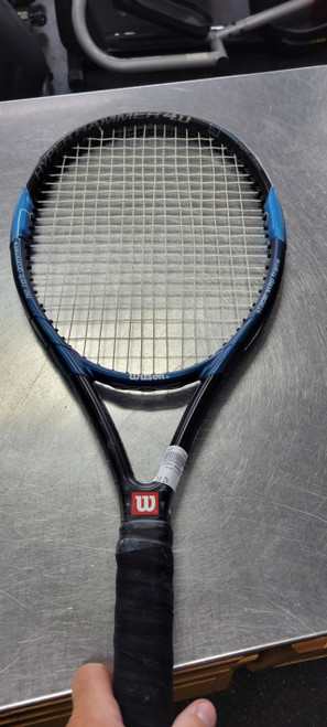 Vist Large View of Product Image Which is Used Wilson HYPER HAMMER 4.0 Adult Tennis Racquet None 4 3/8"