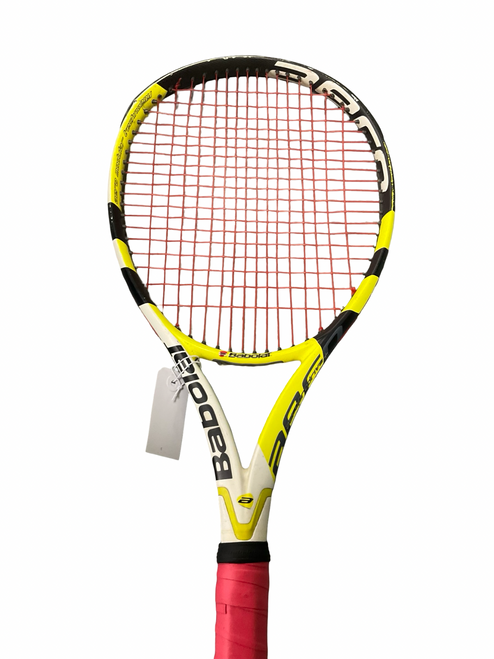 Vist Large View of Product Image Which is Used Babolat AERO PRO Adult Tennis Racquet Black 4 3/8"