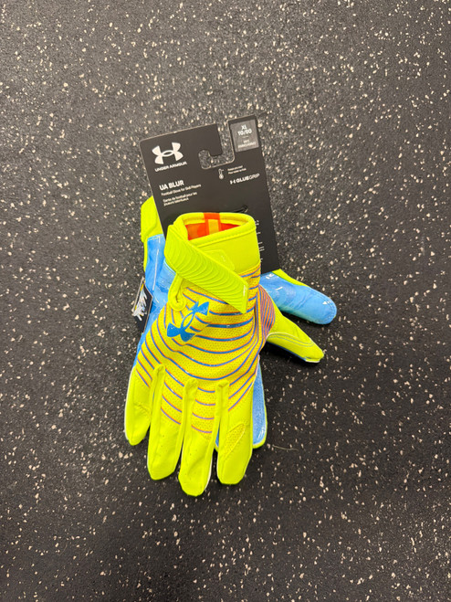 Vist Large View of Product Image Which is Used Under Armour BLUR FB GLOVES NEW FB Gloves Optic Yellow XL