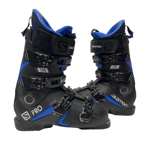 Vist Large View of Product Image Which is Used Salomon S PRO 130 Mens DH Ski Boot Black 270 MP - M09 - W10
