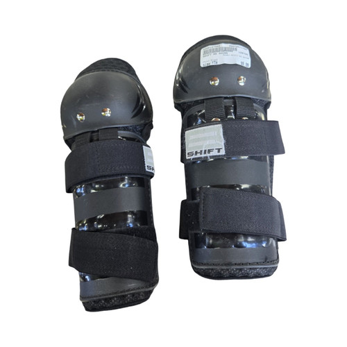 Vist Large View of Product Image Which is Used SHIFT MX SHINS Junior Knee Guard Black Youth