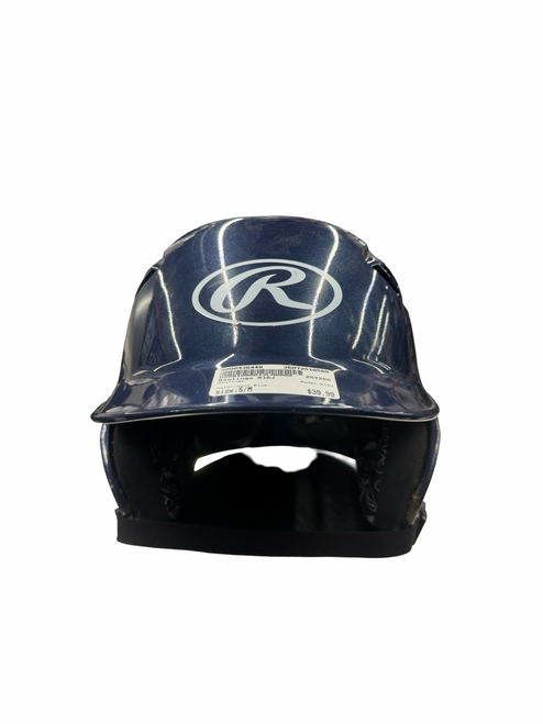 Vist Large View of Product Image Which is Used Rawlings R16J Batting Helmet No Mask Navy Blue S/M