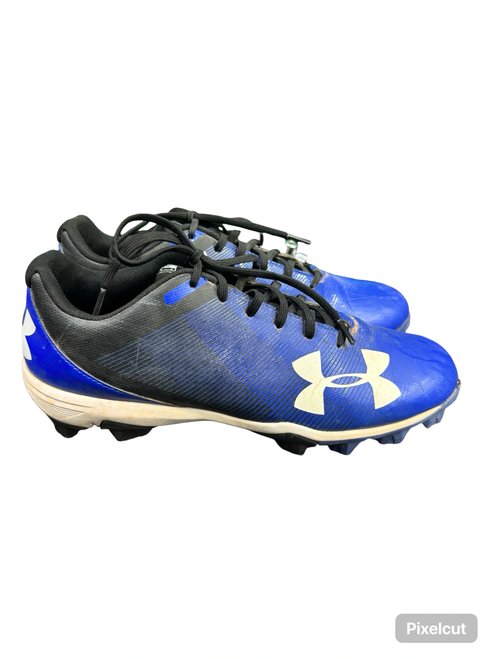Vist Large View of Product Image Which is Used Under Armour CLEAT BB/SB Cleats Royal Blue Senior 9.5