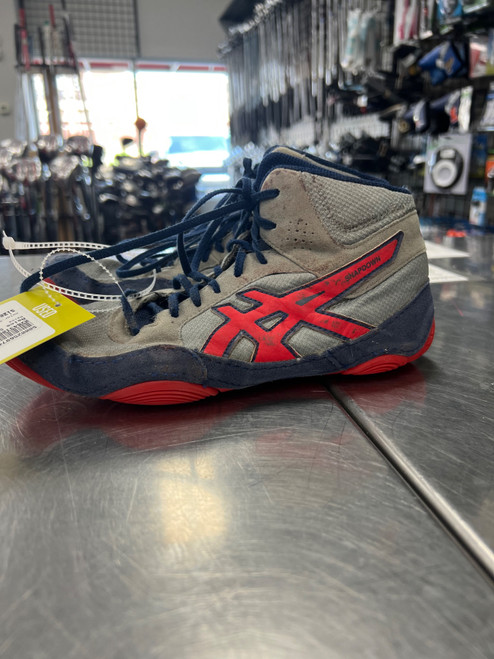 Vist Large View of Product Image Which is Used Asics SNAPDOWN Wrestling Shoes Grey Senior 6.5
