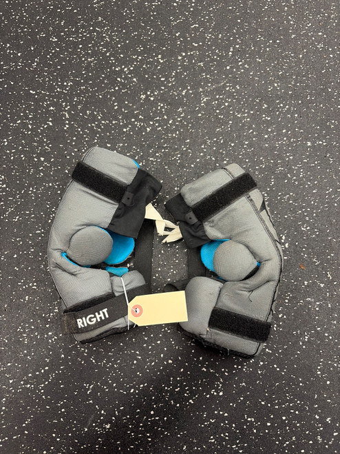 Vist Large View of Product Image Which is Used Nike VAPOR LT Lacrosse Arm Pads/Guards Grey LG