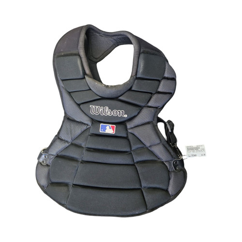 Vist Large View of Product Image Which is Used Wilson CHEST PROTECTOR INT Catchers Chest Protector Black Intermed