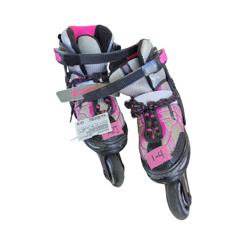Vist Large View of Product Image Which is Used Schwinn ADJ REC INLINES 1-4 Child Rec Fitness Skates Pink Adjustable
