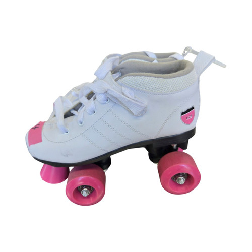 Vist Large View of Product Image Which is Used I25 QUADS SZ 4 Child Roller Quad Skates White Adjustable