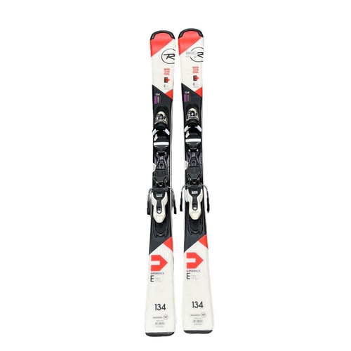 Vist Large View of Product Image Which is Used Rossignol EXPERIENCE RTL Boys DH Ski/Binding White 134 cm