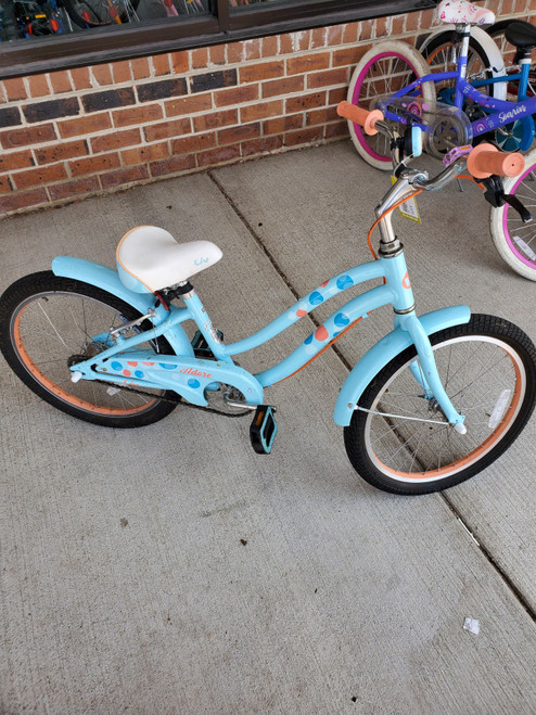 Vist Large View of Product Image Which is Used Giant ADORE 20 Cruiser Bike Girls Sky Blue 20"