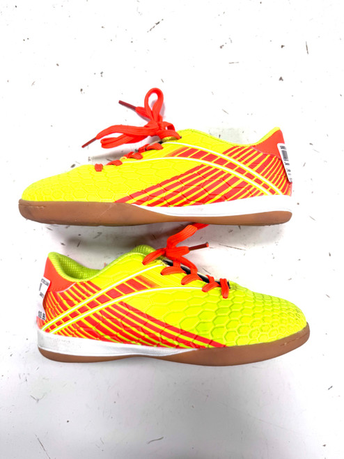 Vist Large View of Product Image Which is Used Soccer Indoor Shoes Yellow Youth 13.0