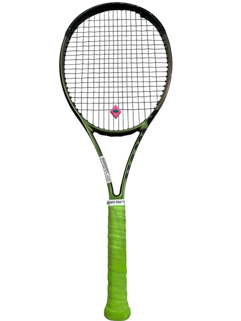 Vist Large View of Product Image Which is Used Wilson BLADE 98 V8 RACQUET Adult Tennis Racquet Green 4 1/8"