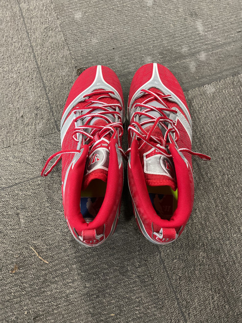 Vist Large View of Product Image Which is Used Warrior LAX Cleats Mens Red Senior 11