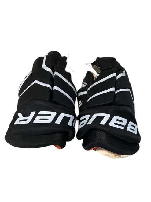 Vist Large View of Product Image Which is Used Bauer SUP ONE.4 Junior Gloves Black 11"