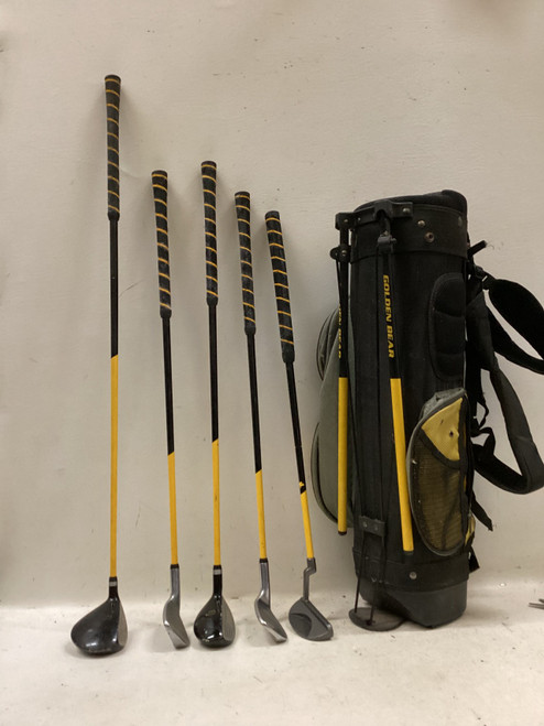 Vist Large View of Product Image Which is Used Golden Bear GOLDEN CUB 110 Jr Package Set RH Black And Yellow 6 Piece