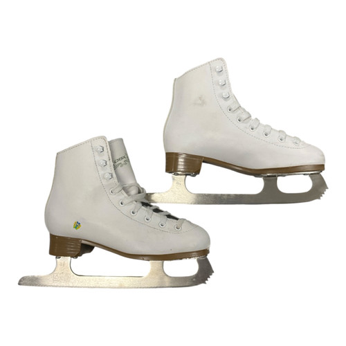 Vist Large View of Product Image Which is Used DBX FIG SKATES Girls Figure Skate White Junior 01