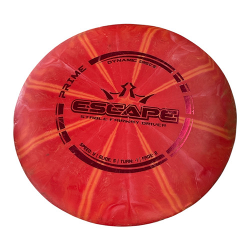 Vist Large View of Product Image Which is Used Dynamic Discs PRIME ESCAPE Disc Golf Driver Red 173g